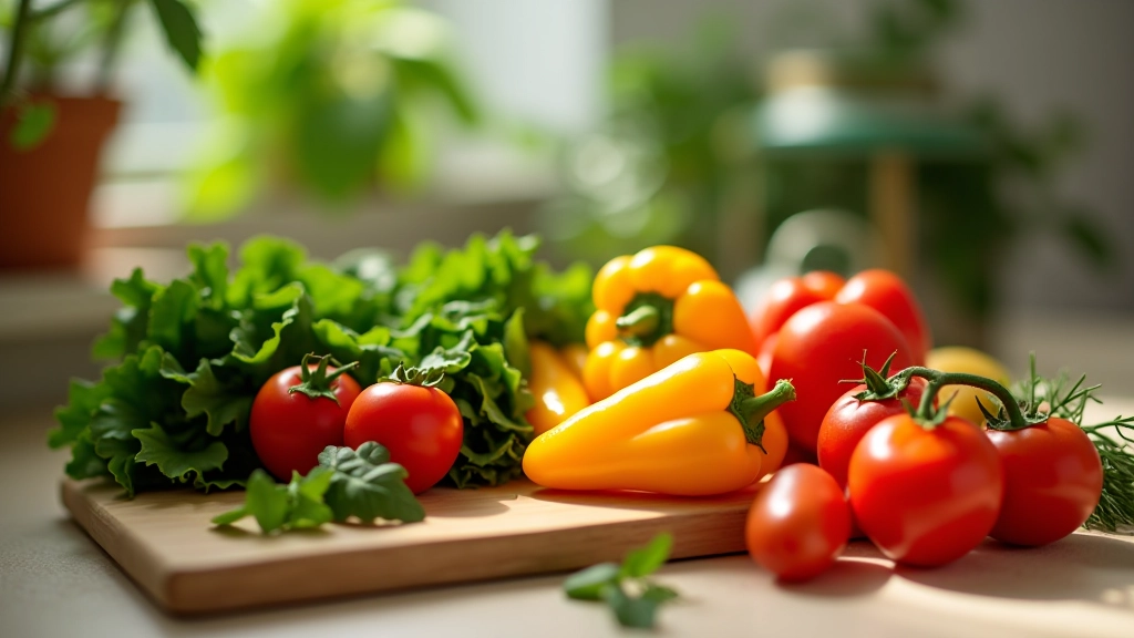 Variedade de ingredientes frescos para preparação de marmitas semanais